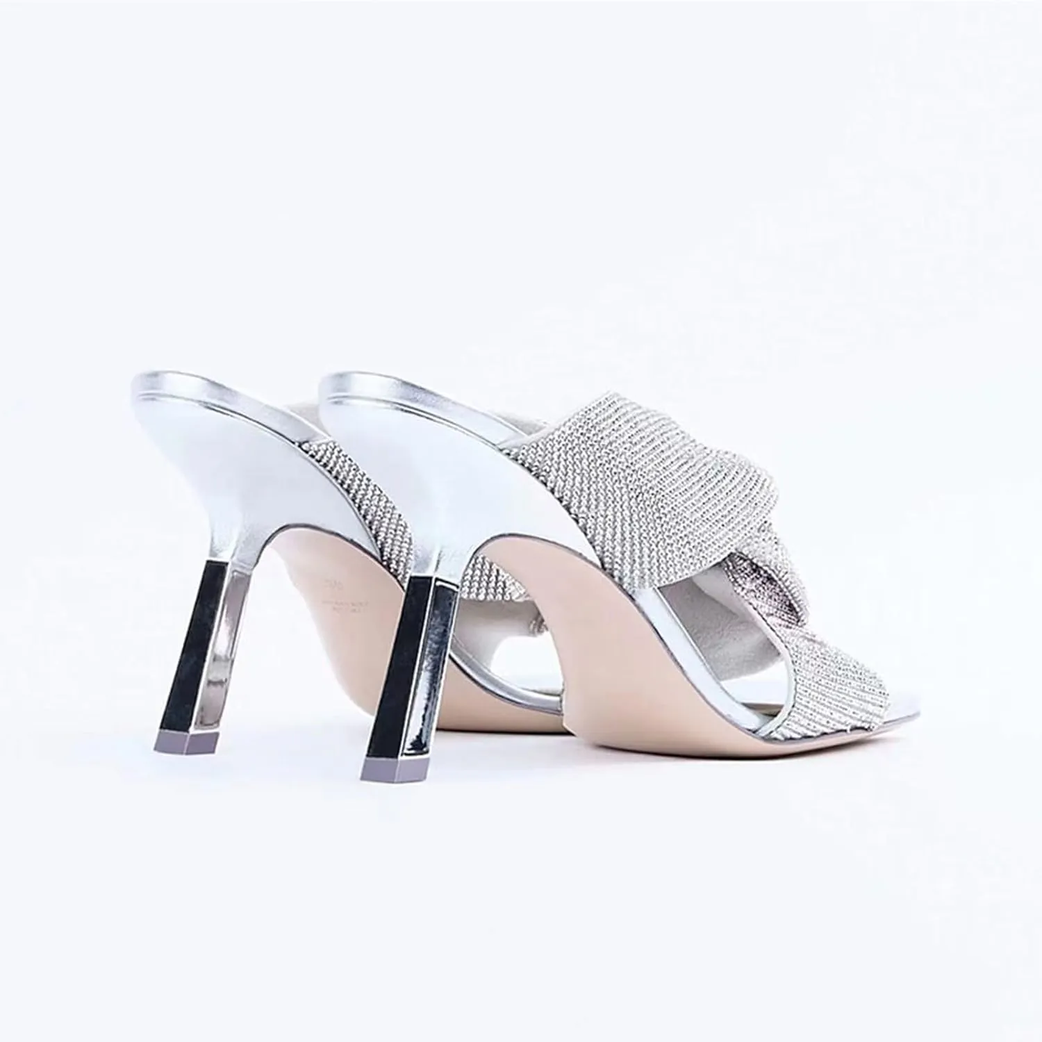 MILDSEVEN Sexy Women's Frosted High Heel Slippers, Fashion Popular Open Toe Casual Sandals for Banquets, Parties And Wedding