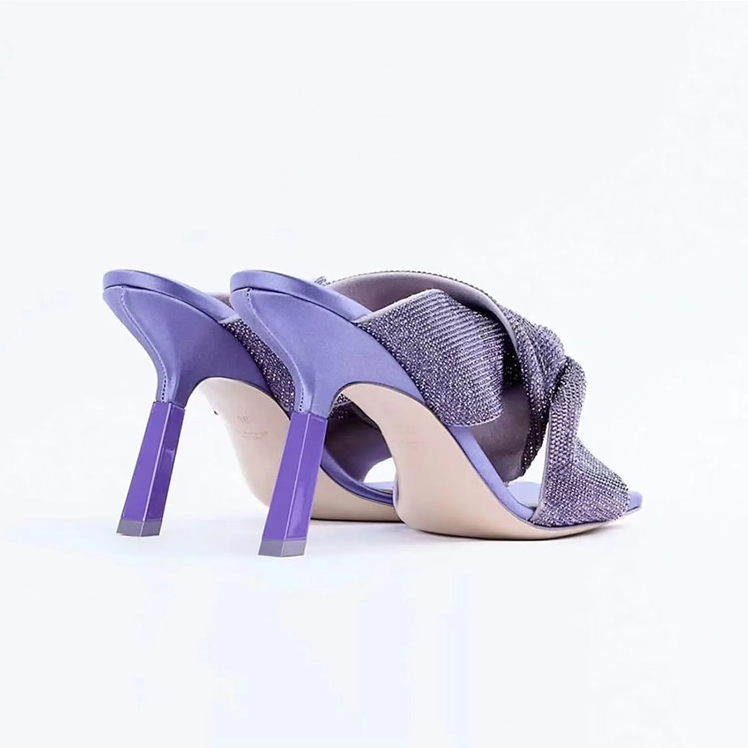 MILDSEVEN Sexy Women's Frosted High Heel Slippers, Fashion Popular Open Toe Casual Sandals for Banquets, Parties And Wedding