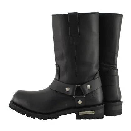 Milwaukee Leather BFR 131 W Men's Black 11-Inch Classic Square Toe Harness Boots