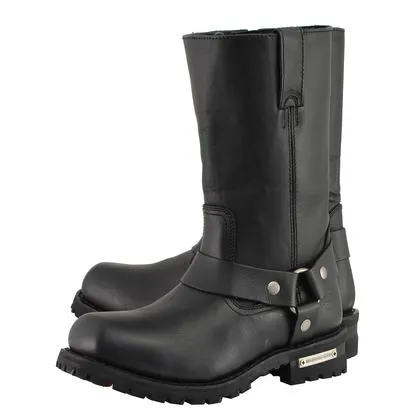 Milwaukee Leather BFR 131 W Men's Black 11-Inch Classic Square Toe Harness Boots