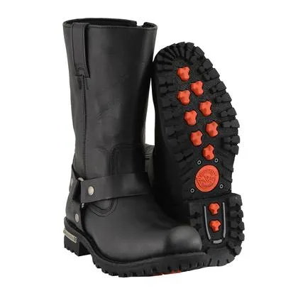 Milwaukee Leather BFR 131 W Men's Black 11-Inch Classic Square Toe Harness Boots
