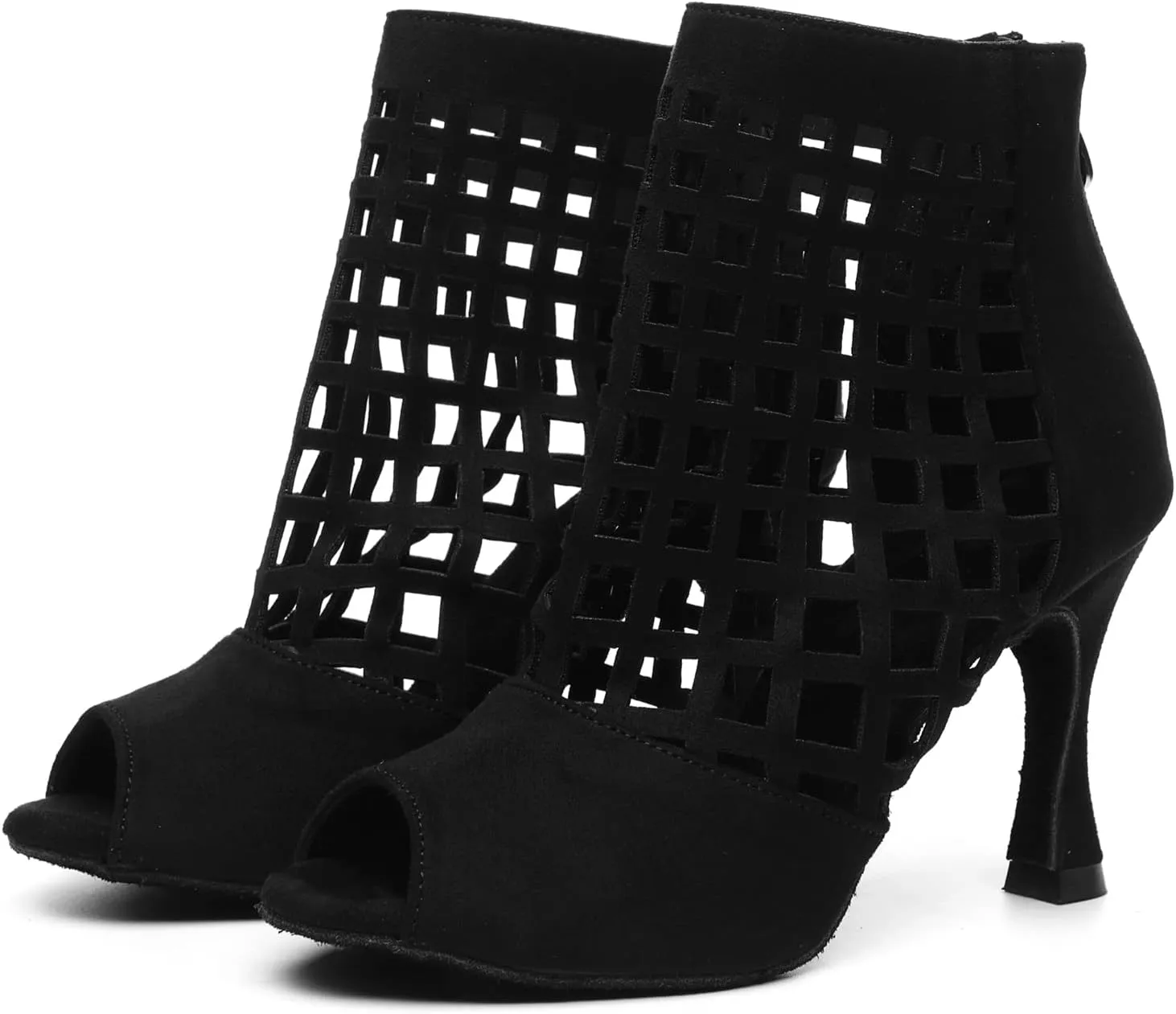 Minishion Ankle Dancing Heels Peep Toe Club Party Ankle Sandals Shoes