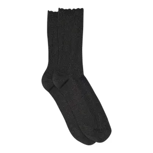 Mp Denmark Women's socks | Julia | Black Glitter