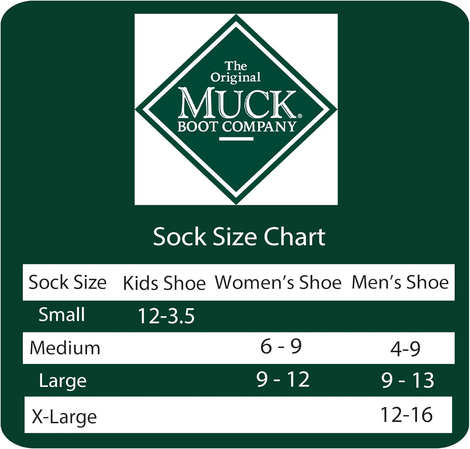 MUCK Boot Mens Merino Wool Heavyweight Over The Calf Seamless Toe Boot Socks 1 Pair Pack