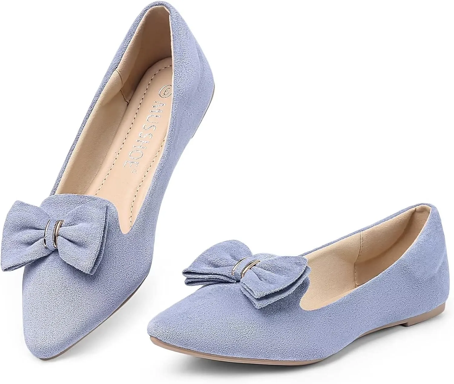 MUSSHOE Flat Shoes Women Comfortable Slip on Women's Flats Dress Shoes for Women