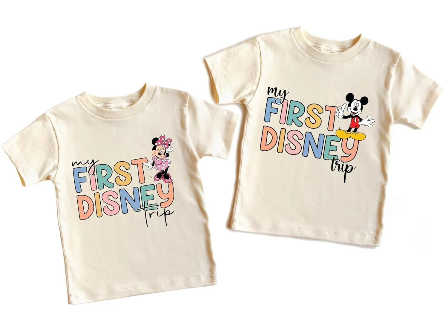My First Dsny Trip Shirt for Toddlers, Baby First Time Dsny Shirt, Mickey and Minnie, Dsnyland Shirt, Toddler Dsnyworld Outfit