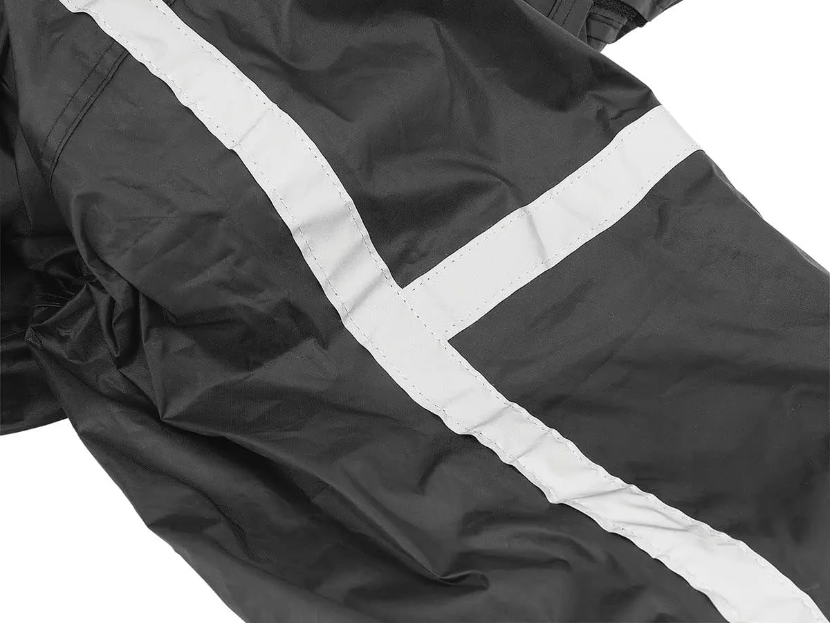 Nelson Rigg Stormrider Rain Suit; 100% Waterproof, Pants and Jacket Included with Reflective Striping (Orange/Black, 3X-Large)