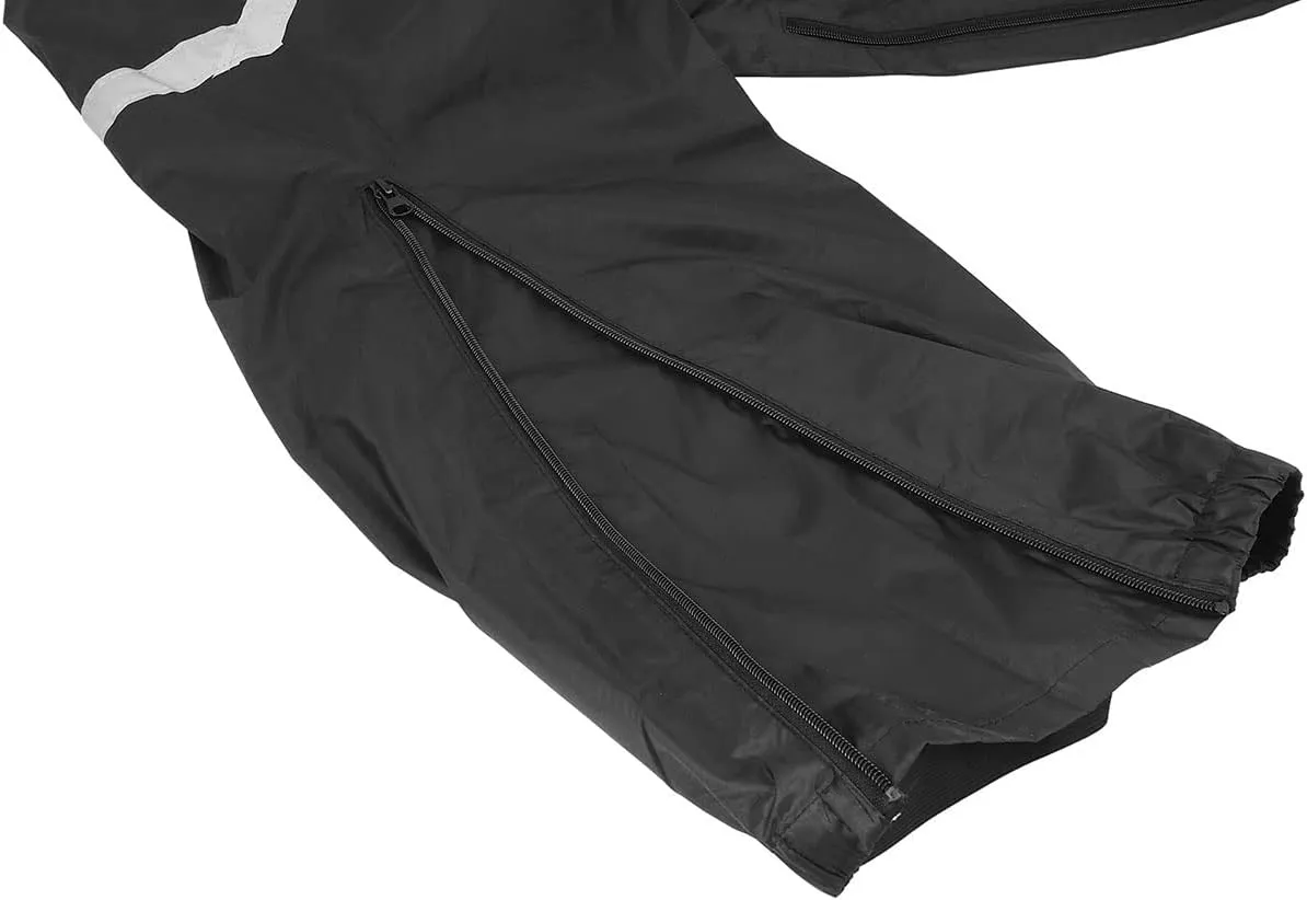 Nelson Rigg Stormrider Rain Suit; 100% Waterproof, Pants and Jacket Included with Reflective Striping (Orange/Black, 3X-Large)