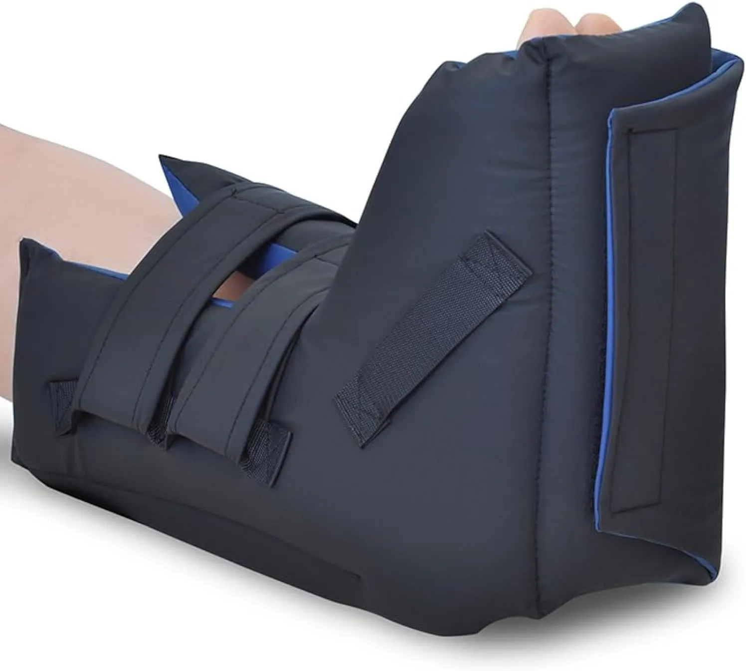 NYOrtho Heel Protectors For Pressure Sores - Comfortable Open-Bottom Cushion - Heel Offloading Boot With Cooling Gel Pack - Ankle Pillow For Ulcers - Made in USA