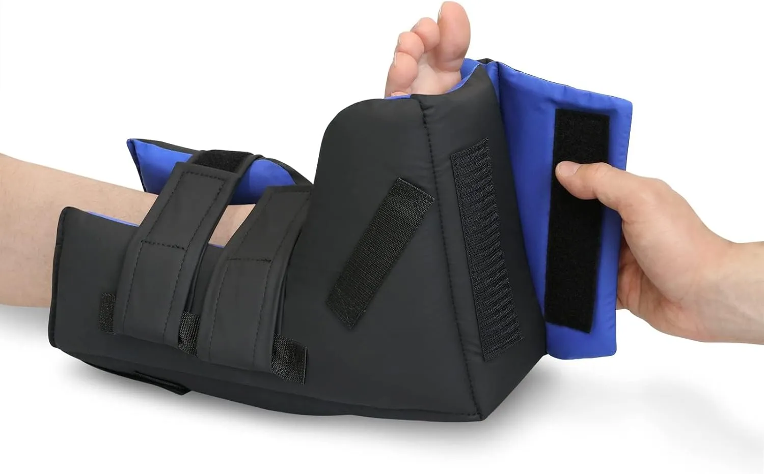 NYOrtho Heel Protectors For Pressure Sores - Comfortable Open-Bottom Cushion - Heel Offloading Boot With Cooling Gel Pack - Ankle Pillow For Ulcers - Made in USA