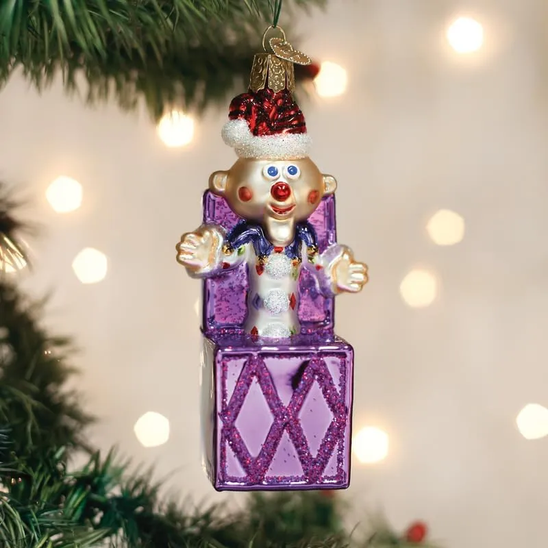Old World Christmas Charlie-in-The-Box Glass Hanging Ornament