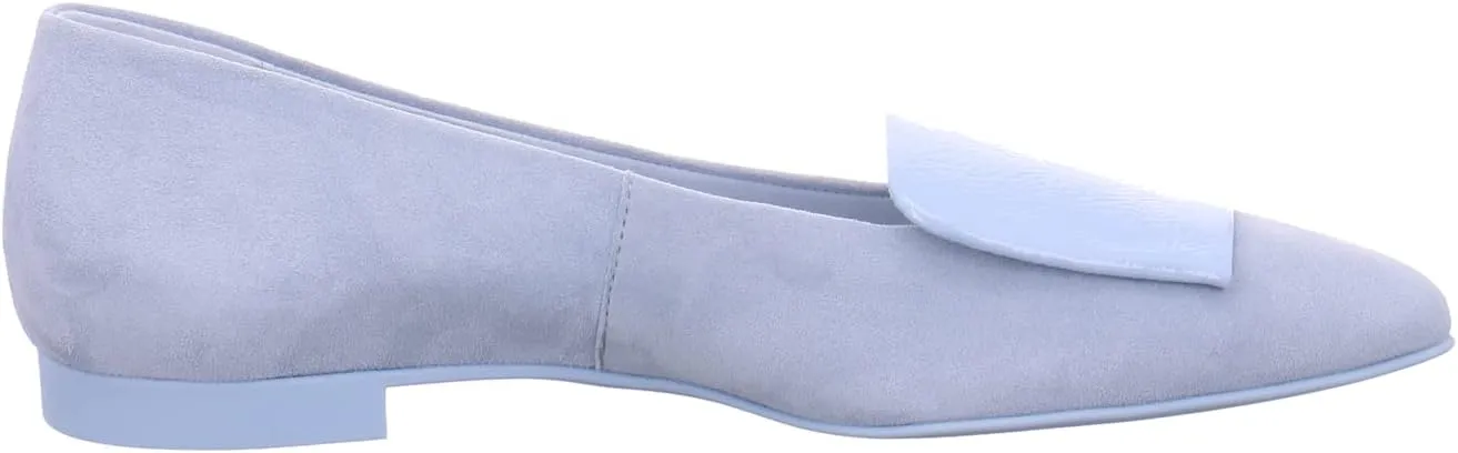 Paul Green Ballerina 3792-053, suede, blue, women's