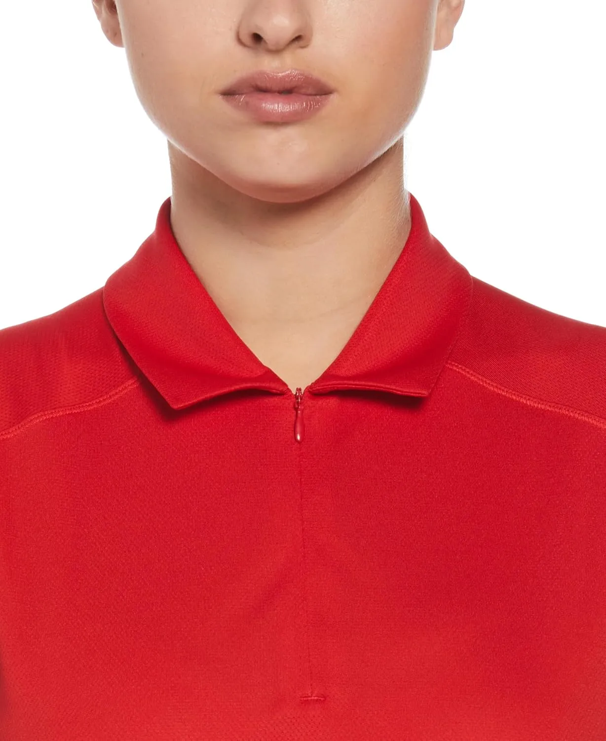 PGA TOUR Women's Airflux Sleeveless Quarter Zip Golf Polo Shirt Moisture-Wicking Fabric