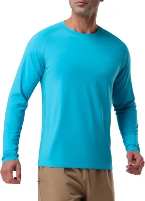 Pioneer Camp Men's Sun UV Protection SPF Shirts UPF50  Rash Guard Long Sleeve Lightweight Hiking Quick Dry Running Swim Shirt
