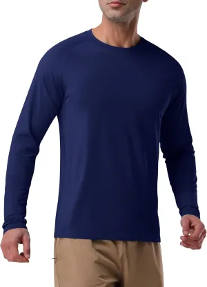 Pioneer Camp Men's Sun UV Protection SPF Shirts UPF50  Rash Guard Long Sleeve Lightweight Hiking Quick Dry Running Swim Shirt