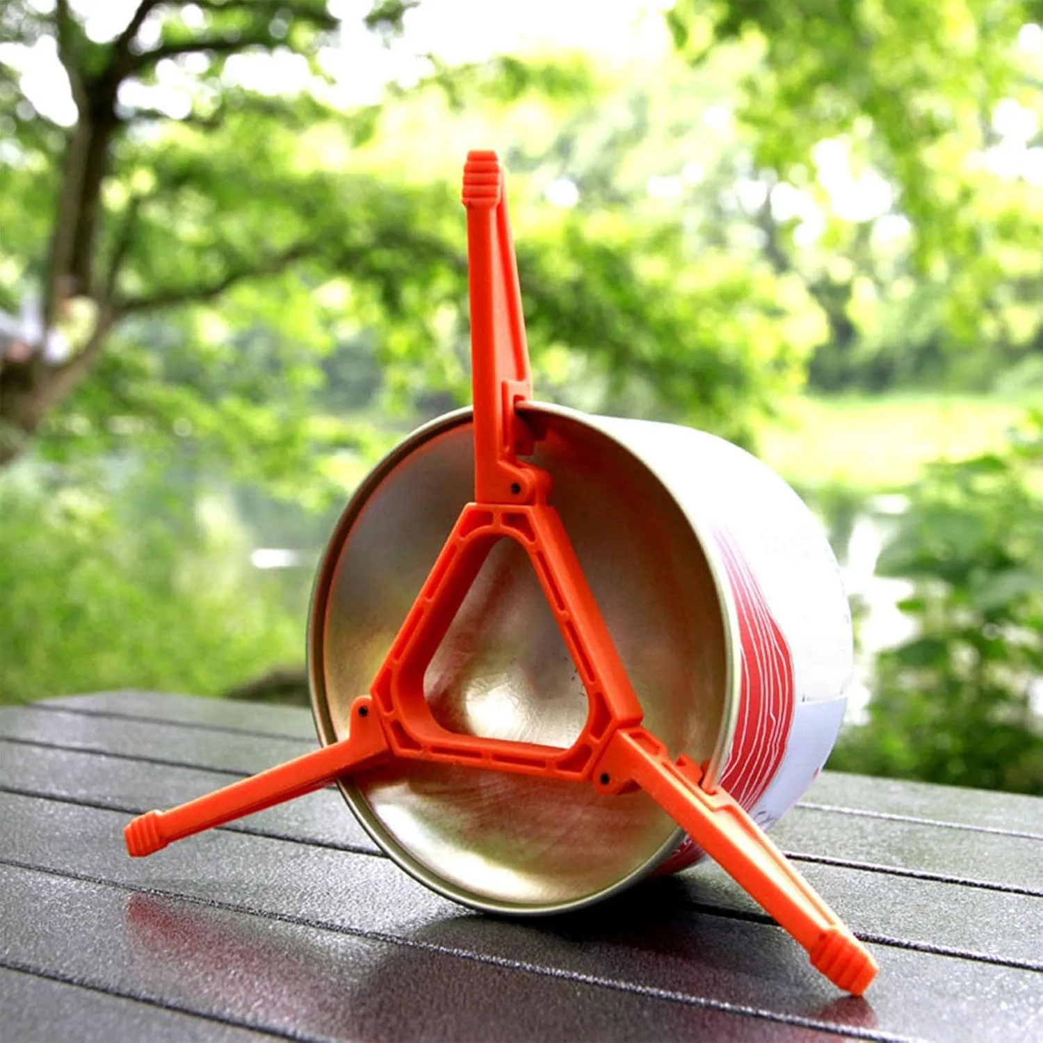 Portable Gas Cylinder Support Stand for Outdoor Camping
