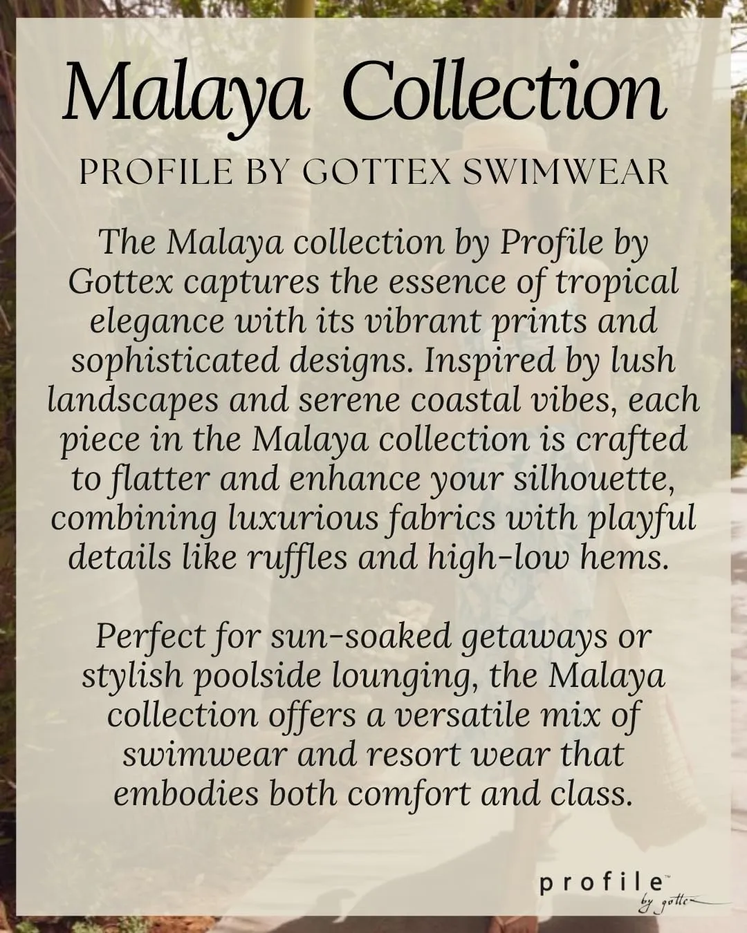 Profile by Gottex Malaya Women’s Tropical High-Low Wrap Skirt Swim Bathing Cover up with Ruffle Details - Swim Essential