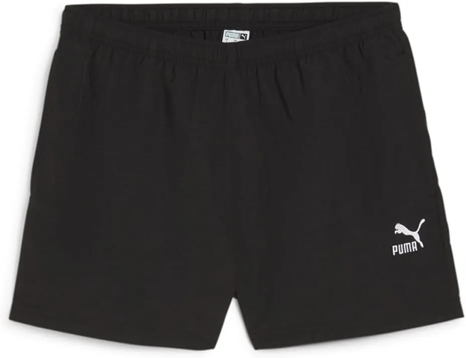 PUMA Womens Classics A-Line Shorts Athletic Bottoms Casual Comfort Technology - Black - Size M