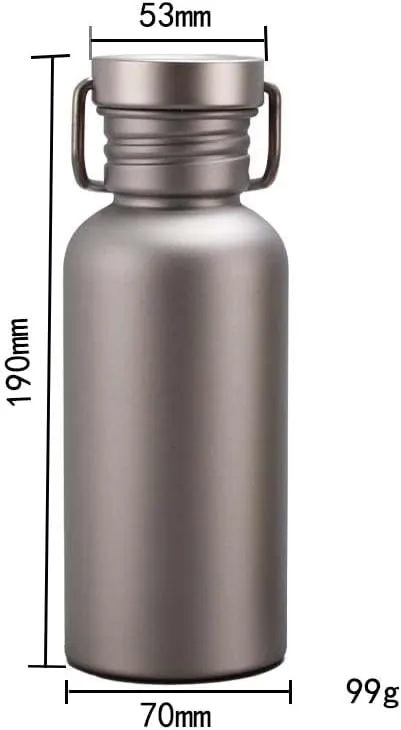 Pure Titanium Kettle, Lightweight And Portable Kettle, Suitable For Outdoor Camping, Mountain Climbing, And Cycling(500ML)
