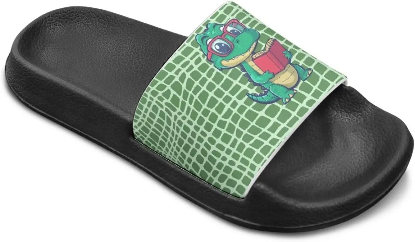 Quick-Dry EVA Kids Sandals Non-Slip Lightweight Slides for Bathroom Pool & Outdoor Play for Little/Big Kids Size 11-3