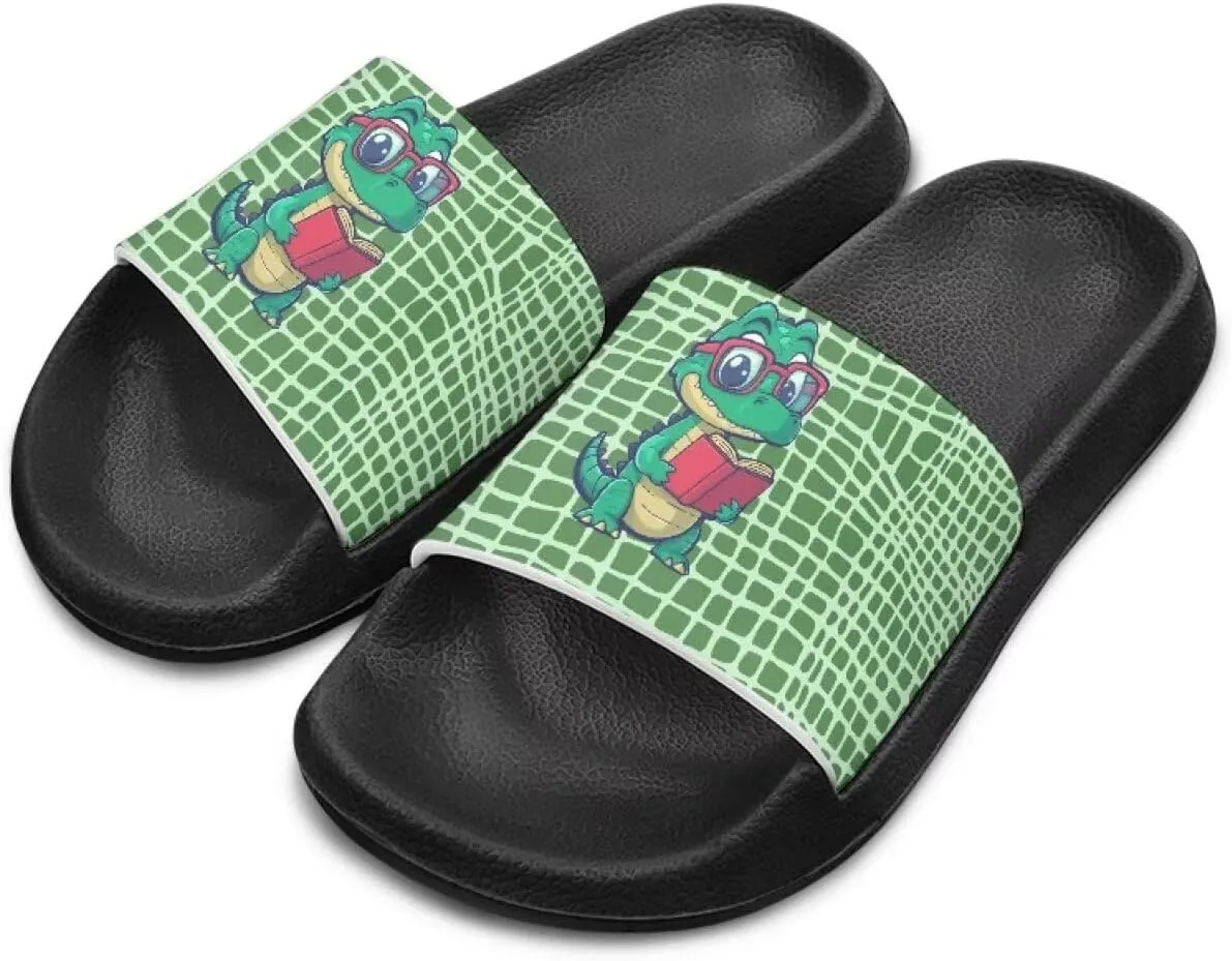 Quick-Dry EVA Kids Sandals Non-Slip Lightweight Slides for Bathroom Pool & Outdoor Play for Little/Big Kids Size 11-3
