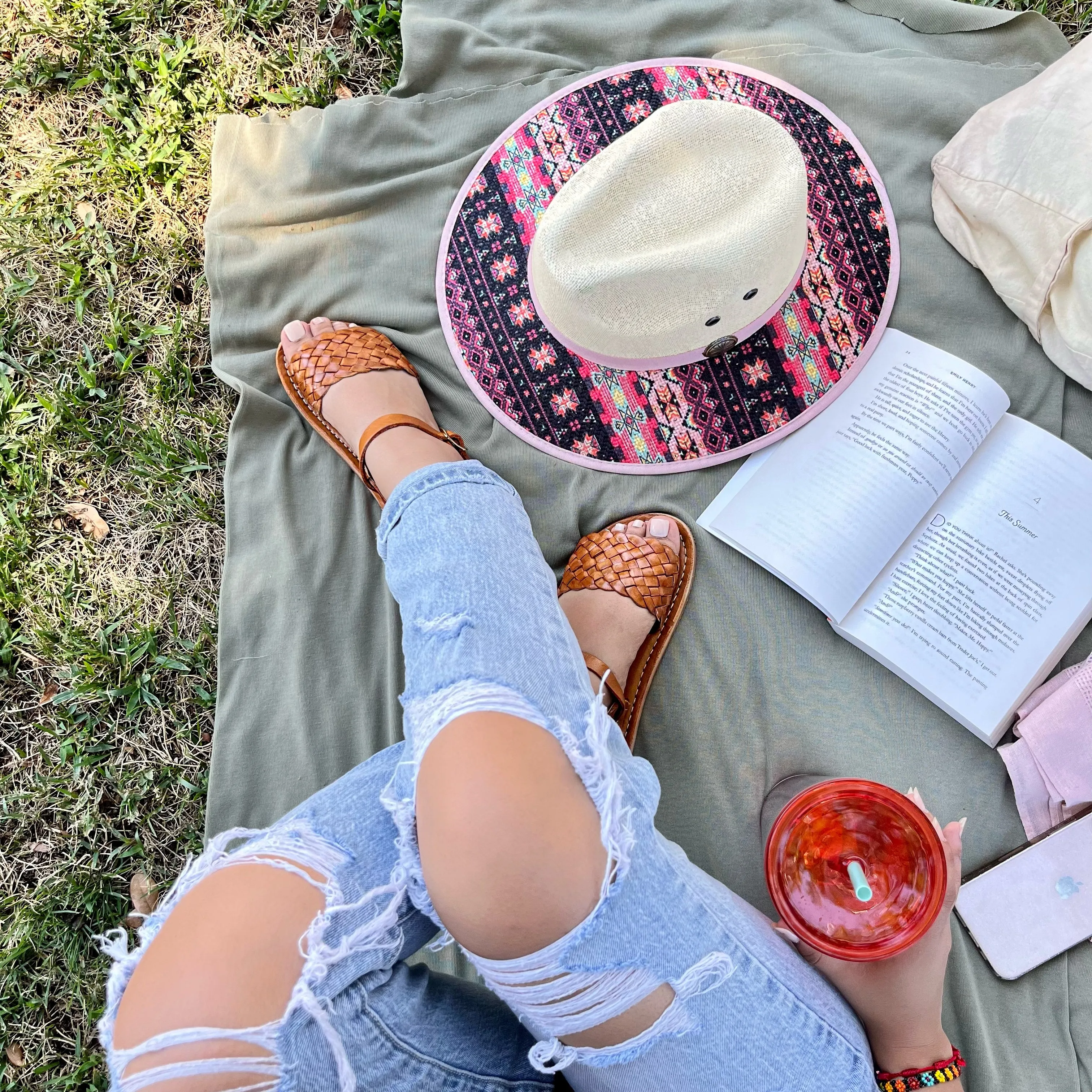 "Lupita" Leather Sandal - Honey