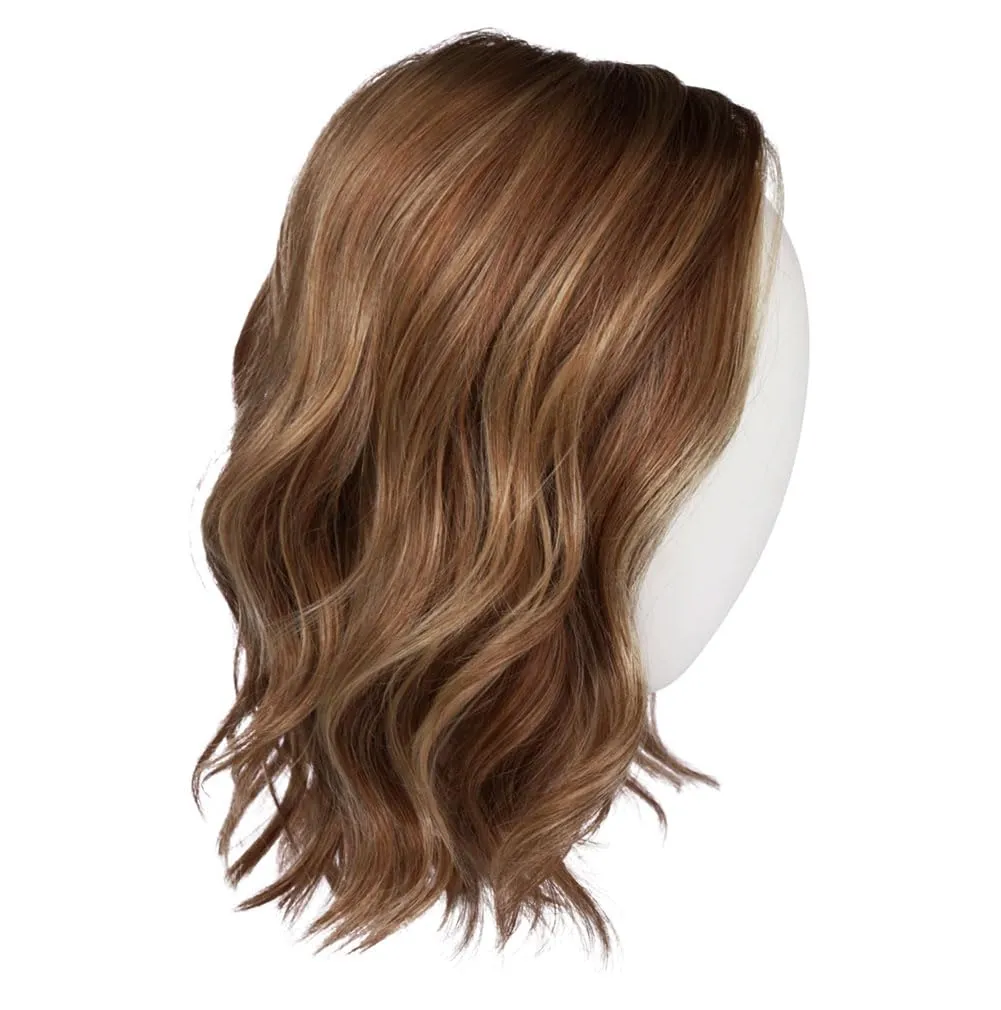 Raquel Welch Simmer Elite Layered Shoulder Length Wig With Lightweight Hand-Tied Base, Average Cap - RL12/22SS SS Cappuccino