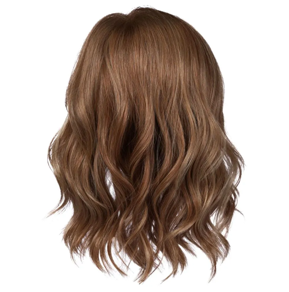 Raquel Welch Simmer Elite Layered Shoulder Length Wig With Lightweight Hand-Tied Base, Average Cap - RL12/22SS SS Cappuccino