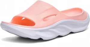 Recovery Slides for Men and Women - Orthopedic Sandals with Arch Support & Thick Cushion, Plantar Fasciitis Slippers, Lightweight Non-Slip Slides for Post-Workout Recovery