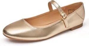 Rekayla Mary Jane Flats Shoes Women Dressy Comfortable Round Toe Slip on Ballet Flat