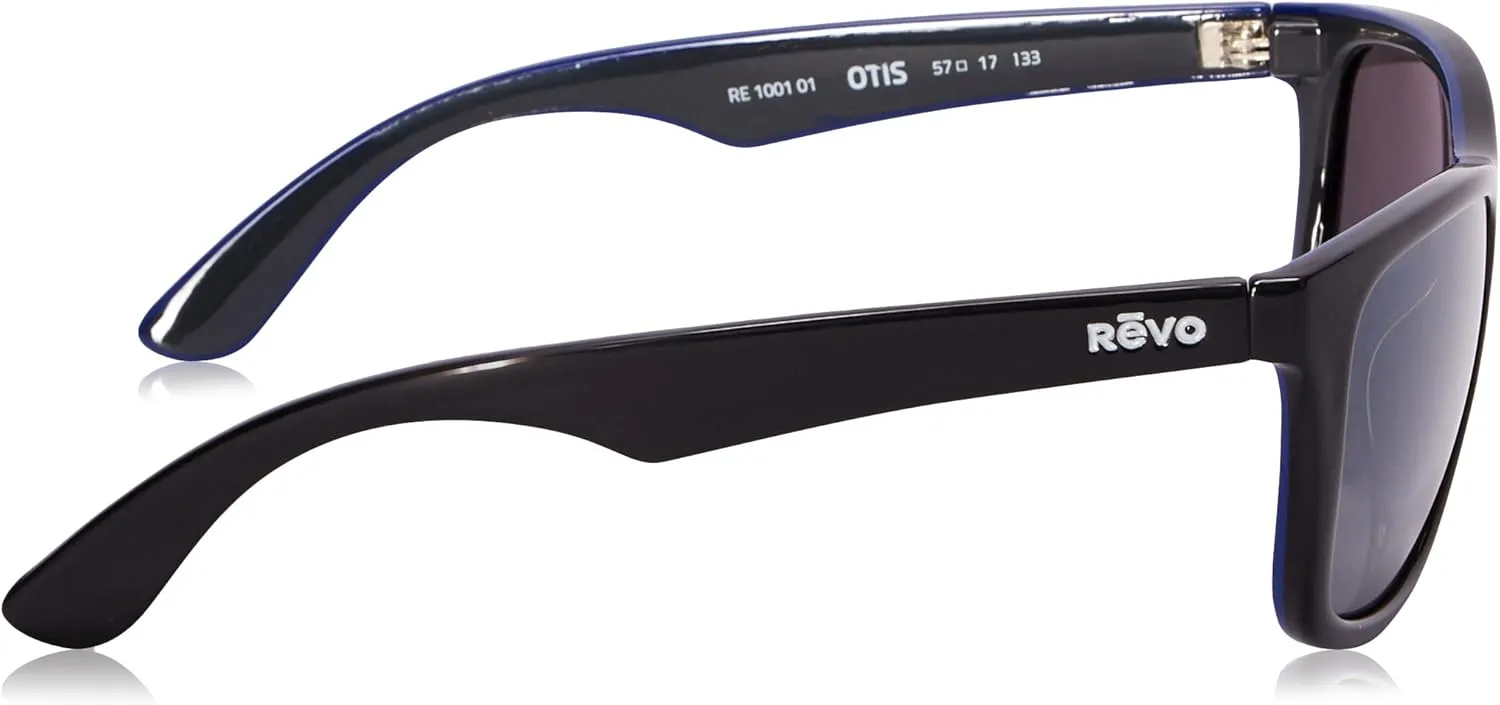 Revo Unisex RE 1001 Otis Square Polarized UV Protection Sunglasses Wayfarer