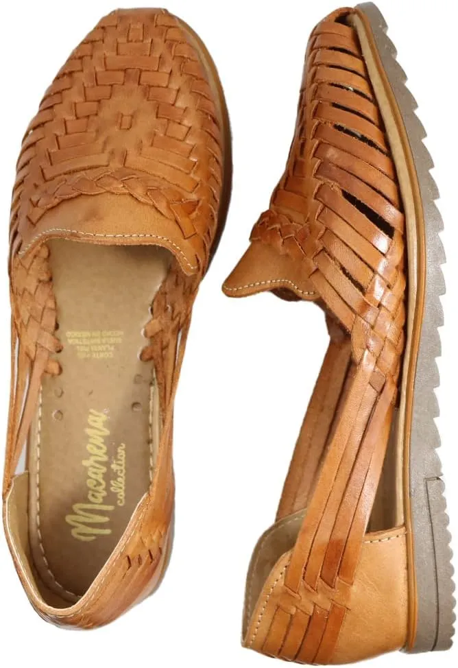 Sandals women Huarache Sandal Colorful Leather Mexican Style Color Shedron 126U
