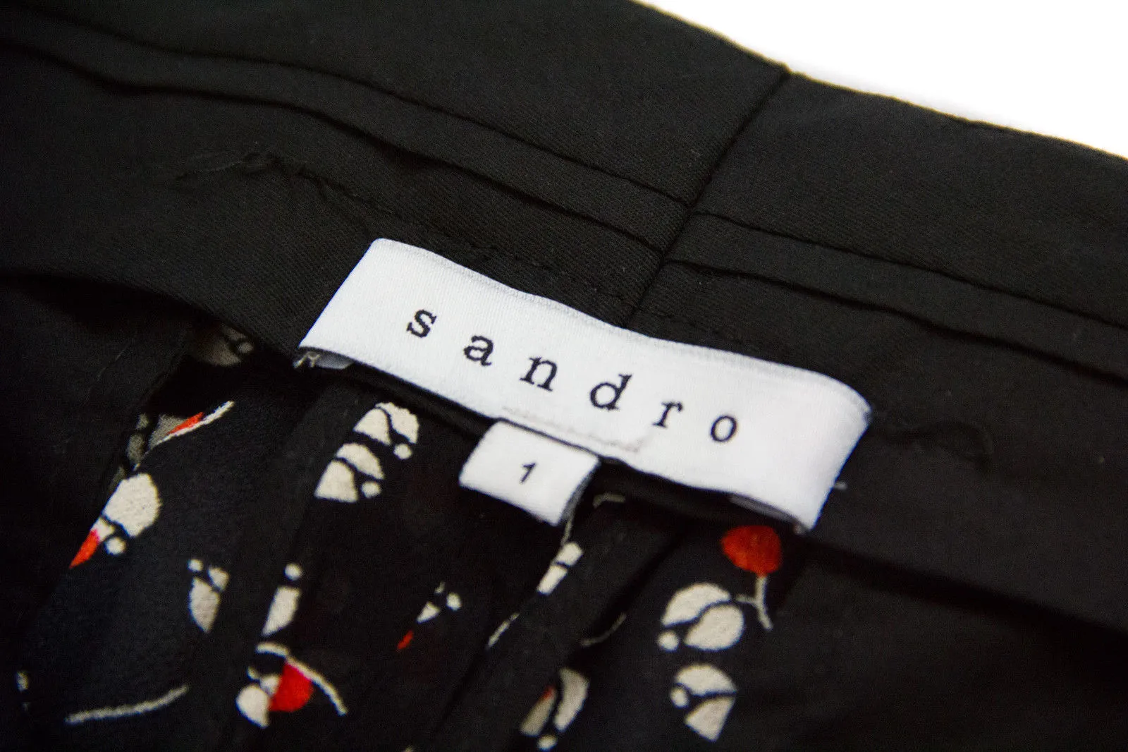 SANDRO Floral Print Lightweight Pants, SIZE 1, SMALL