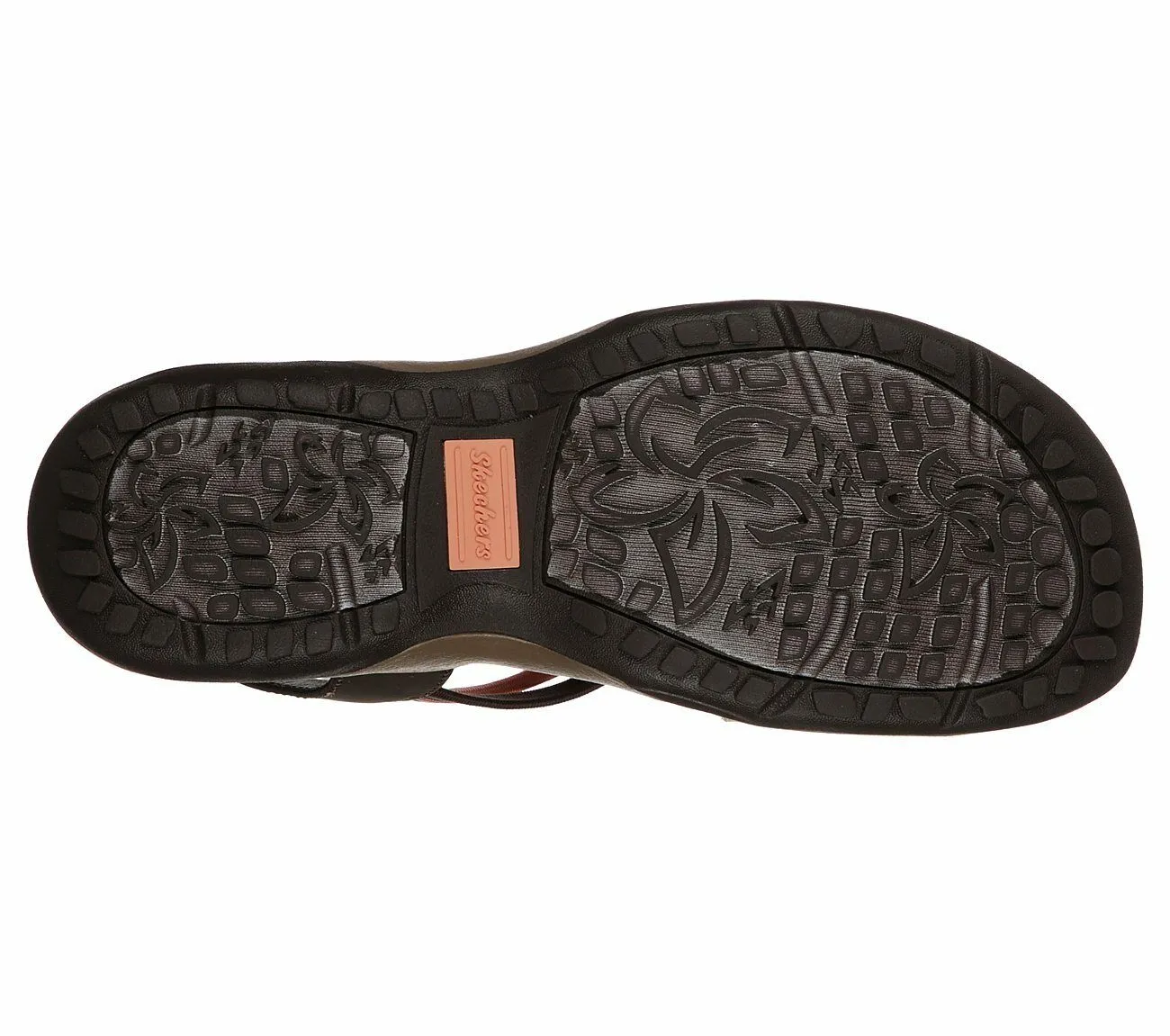 Skechers Ladies Reggae Slim Simply Stretch chocolate/Multi Sandals 163023/CHMT