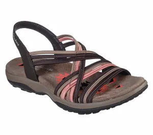 Skechers Ladies Reggae Slim Simply Stretch chocolate/Multi Sandals 163023/CHMT