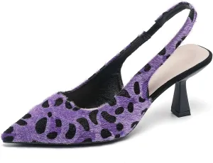 Slingback Heels for Women Closed Pointed Toe Pumps Kitten Heel Wedding Party Dress Shoes