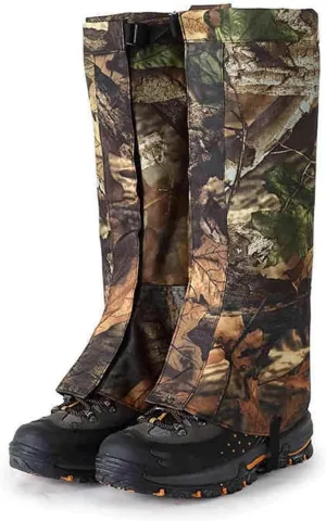 Snake Gaiters, Hunting Gaiters, Adjustable Hiking Boot Gaiters for Hiking in Hunting Sand Easy to Store(Large)