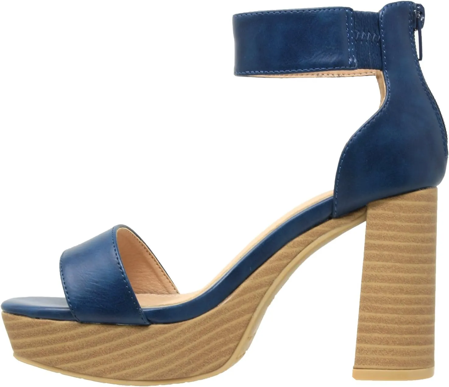 SOBEYO Women's Platform Sandals Ankle Strap Chunky Block High Heels Open Toe Shoes