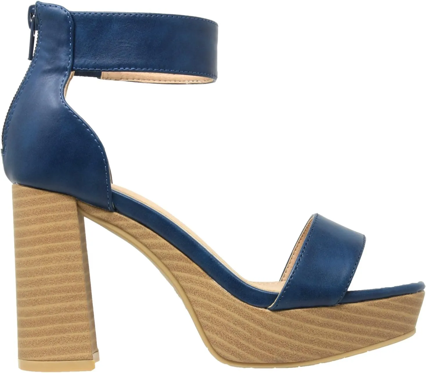 SOBEYO Women's Platform Sandals Ankle Strap Chunky Block High Heels Open Toe Shoes