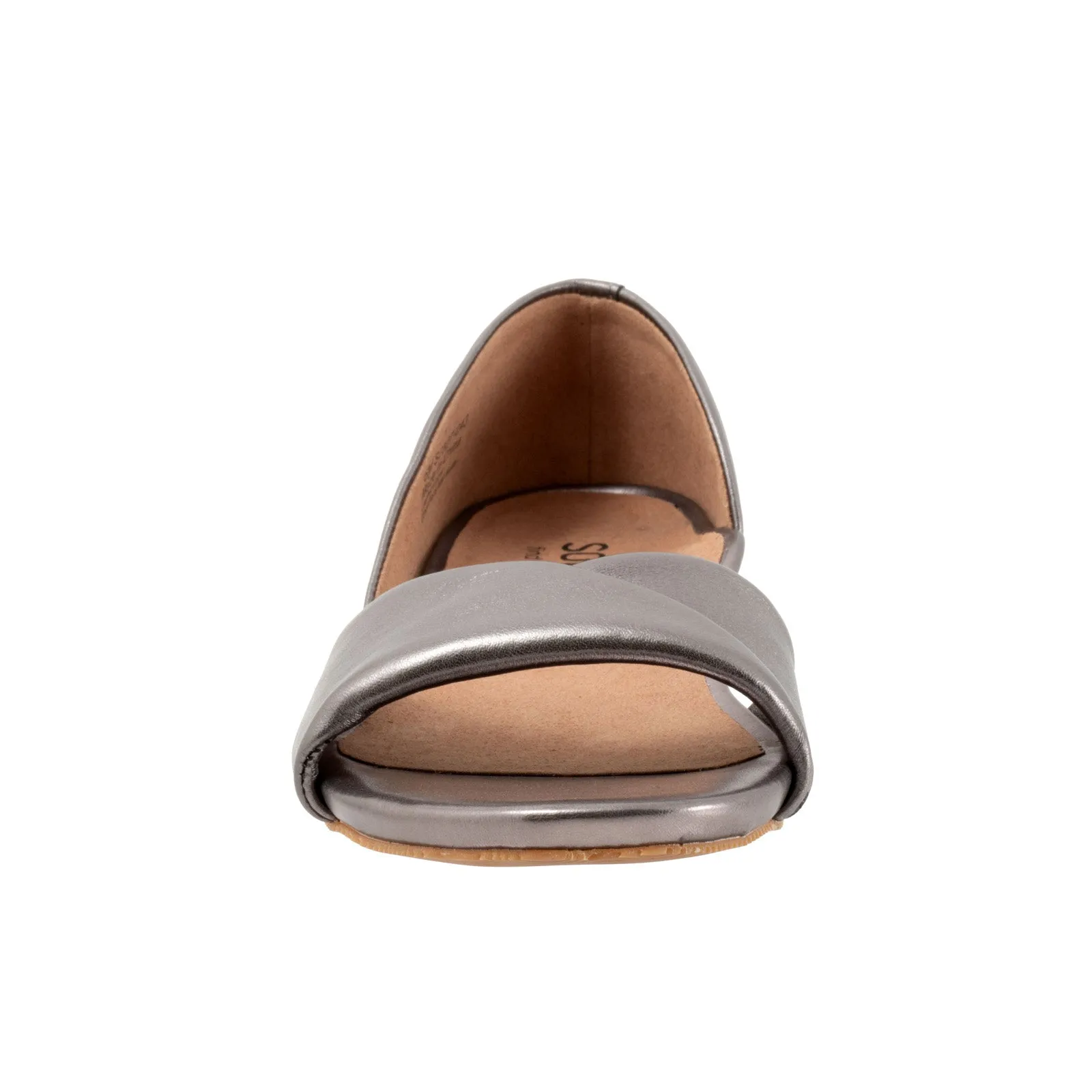 Softwalk Cypress S2307-043 Womens Gray Narrow Leather Loafer Flats Shoes