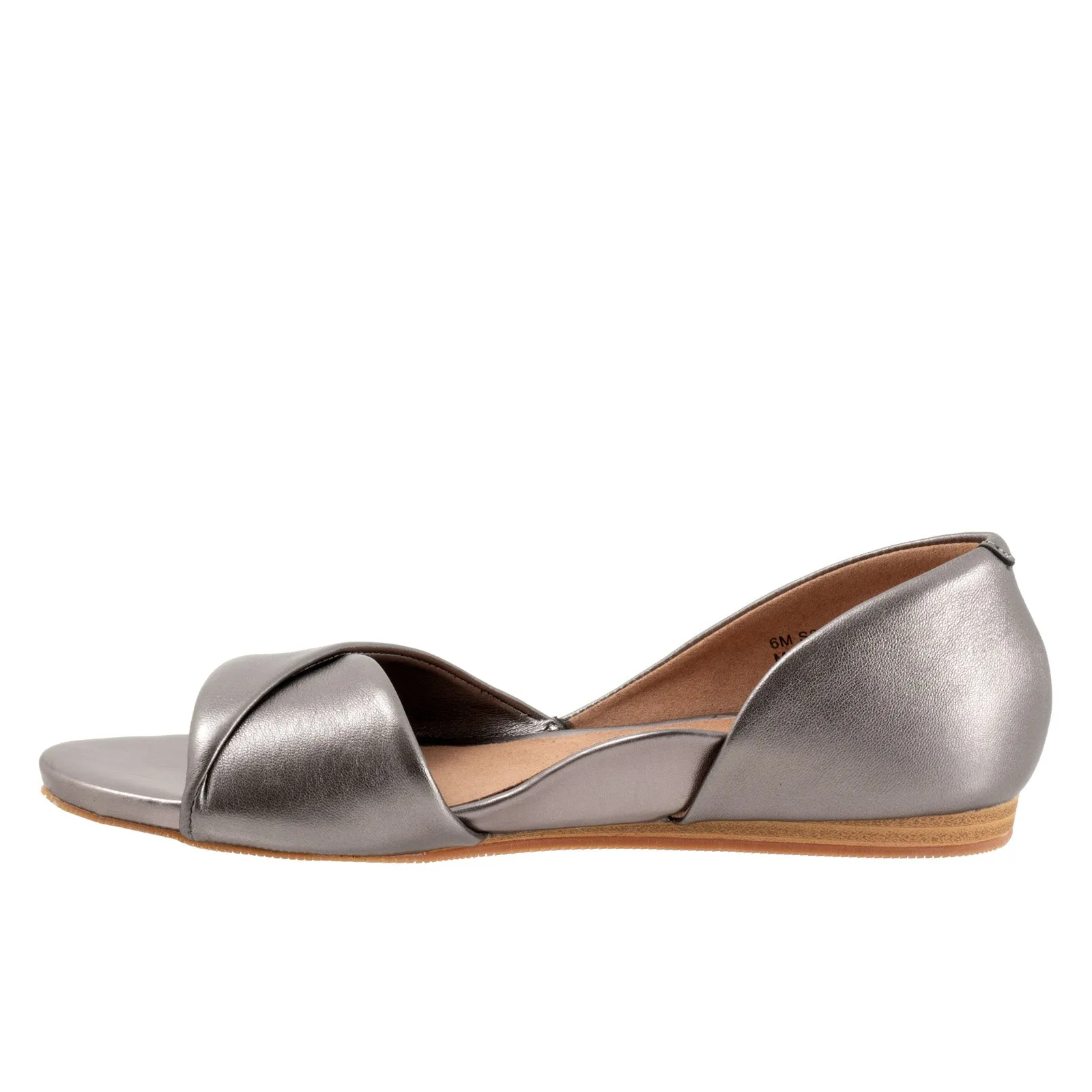Softwalk Cypress S2307-043 Womens Gray Narrow Leather Loafer Flats Shoes