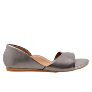 Softwalk Cypress S2307-043 Womens Gray Narrow Leather Loafer Flats Shoes