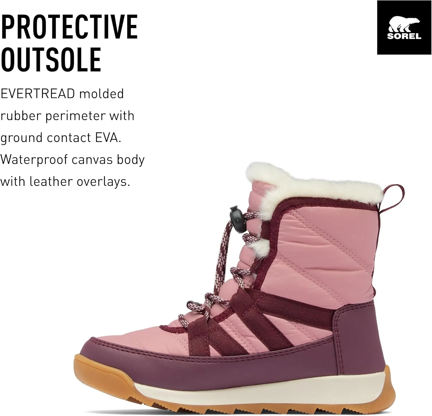 SOREL Children's Whitney ll Plus Lace Waterproof Boot