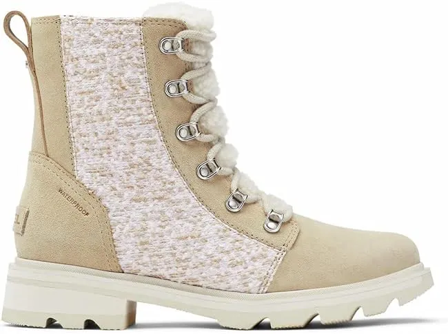 Sorel Women's Lennox Lace Cozy Rain Boot — Waterproof Suede Boots