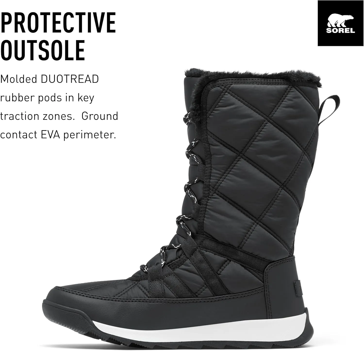 SOREL Women's Whitney ll Plus Tall Lace Waterproof Boot