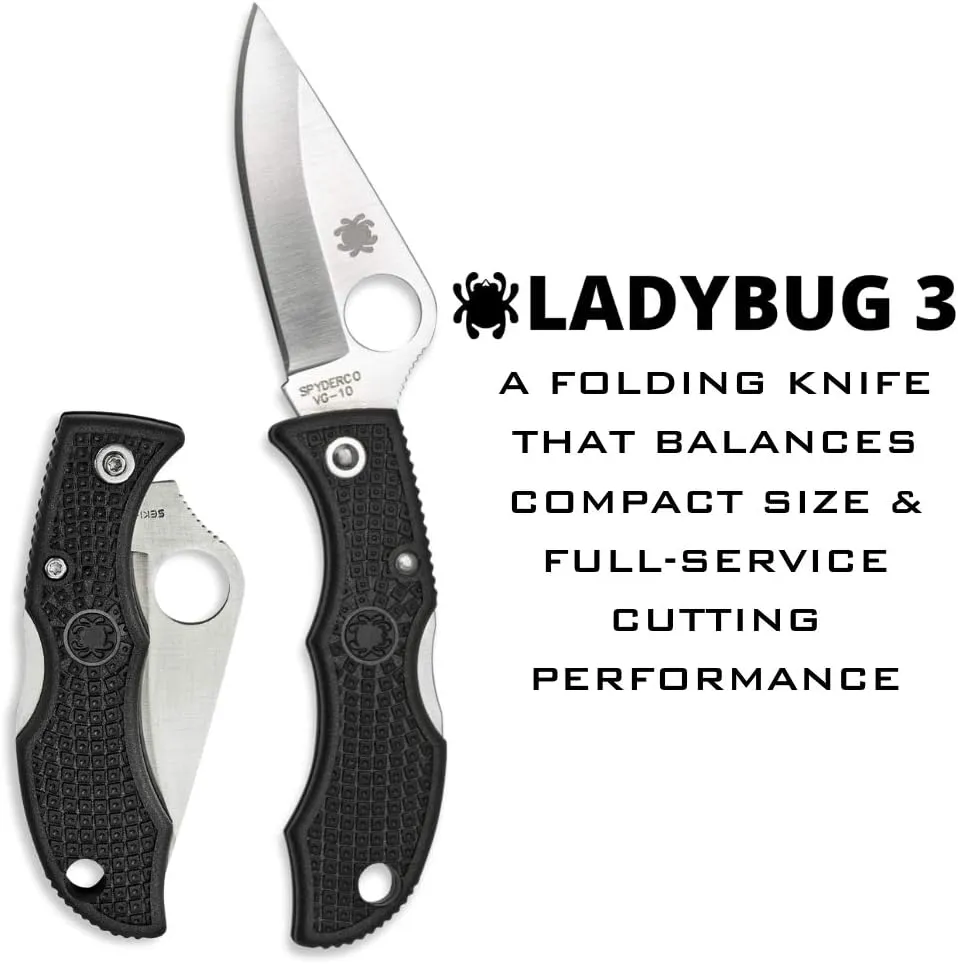 Spyderco Ladybug 3 Ultra-Compact Lightweight Plain Edge Knife