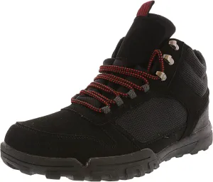 Steve Madden Mens Mounted High Top Hiking Shoes, Black, US 12