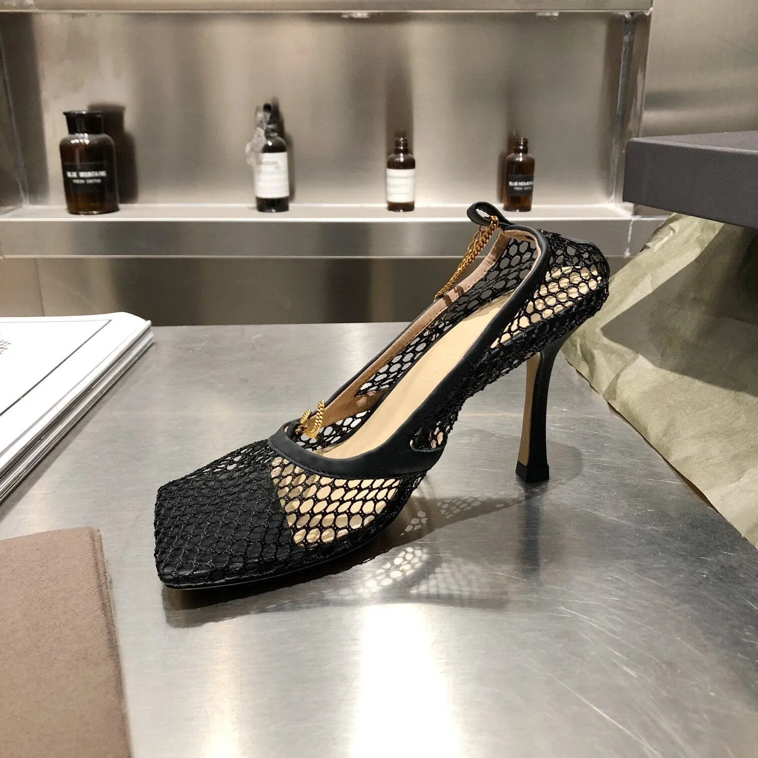 Stretch Lace-up Sandal Shoes