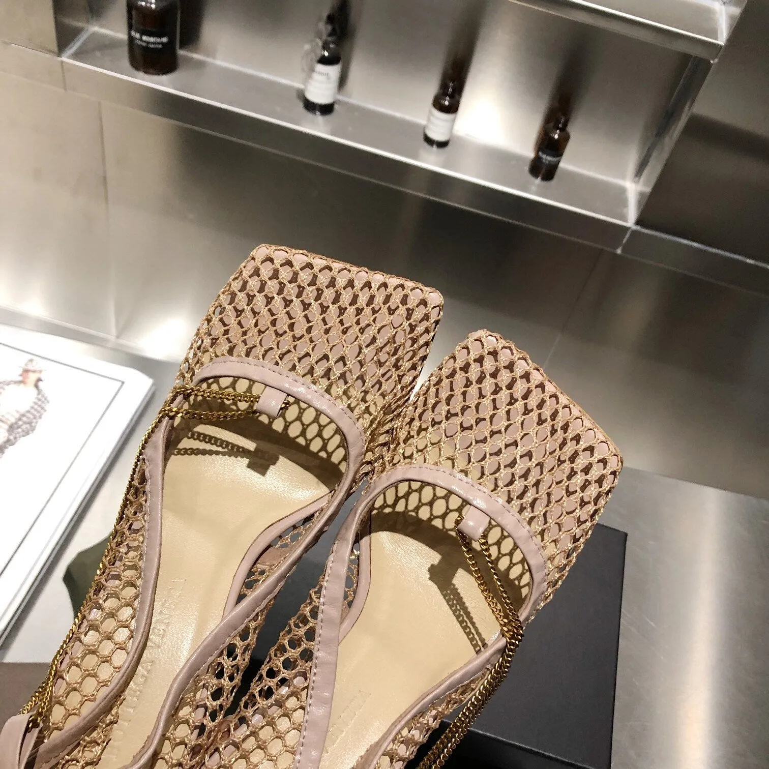 Stretch Lace-up Sandal Shoes