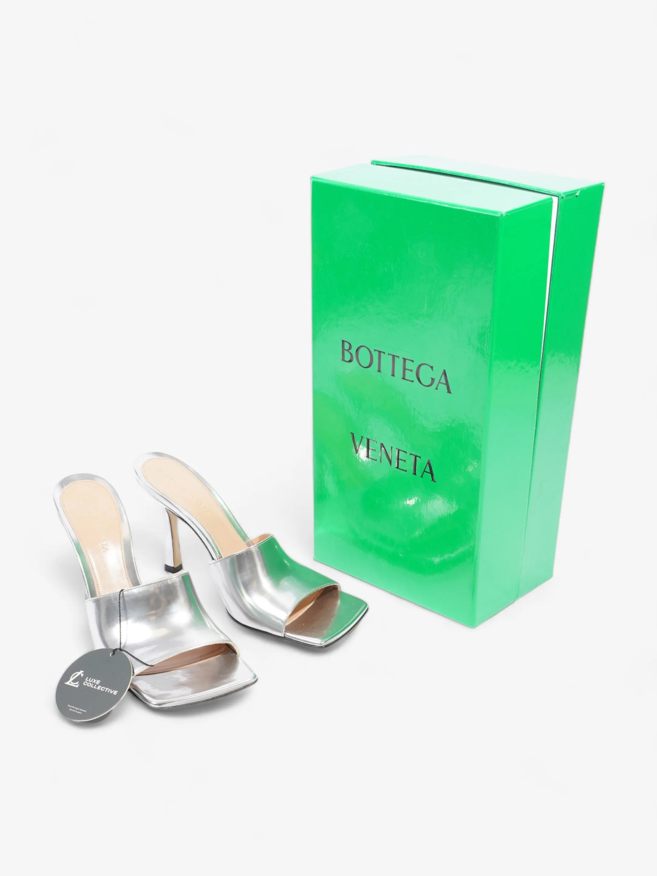 Stretch Sandal 80 Silver Leather EU 37 UK 4